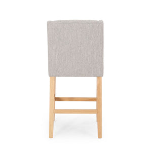 Vienna - Contemporary Fabric Tufted & Wingback Counter Stools (Set of 2)