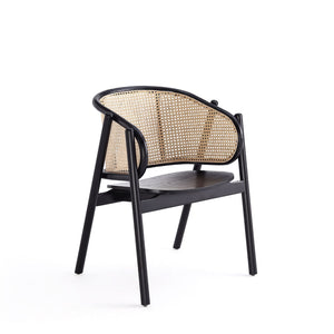 Versailles - Accent Armchair - Black / Natural