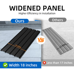 72.8IN Galvanized Metal Roof Panels - 10 PCS