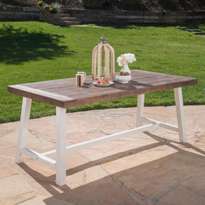 Outdoor Sandblast Finish Acacia Wood Dining Table - Best Buy Furniture