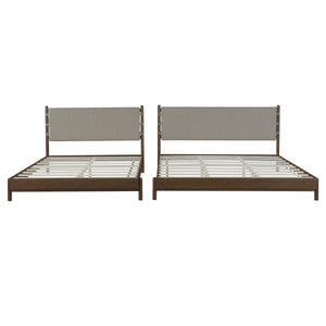 Premium Rubber Wood Platform Bed Frame