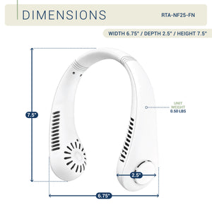 Rechargeable Neck Fan, Portable Bladeless Personal Fan