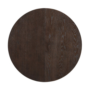 Topmax - 5 Piece Modern Extendable Round Dining Table Set With Removable Leaf For Small Places