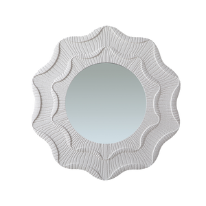 31.5 Inch Wavy Flower Wall Mirror