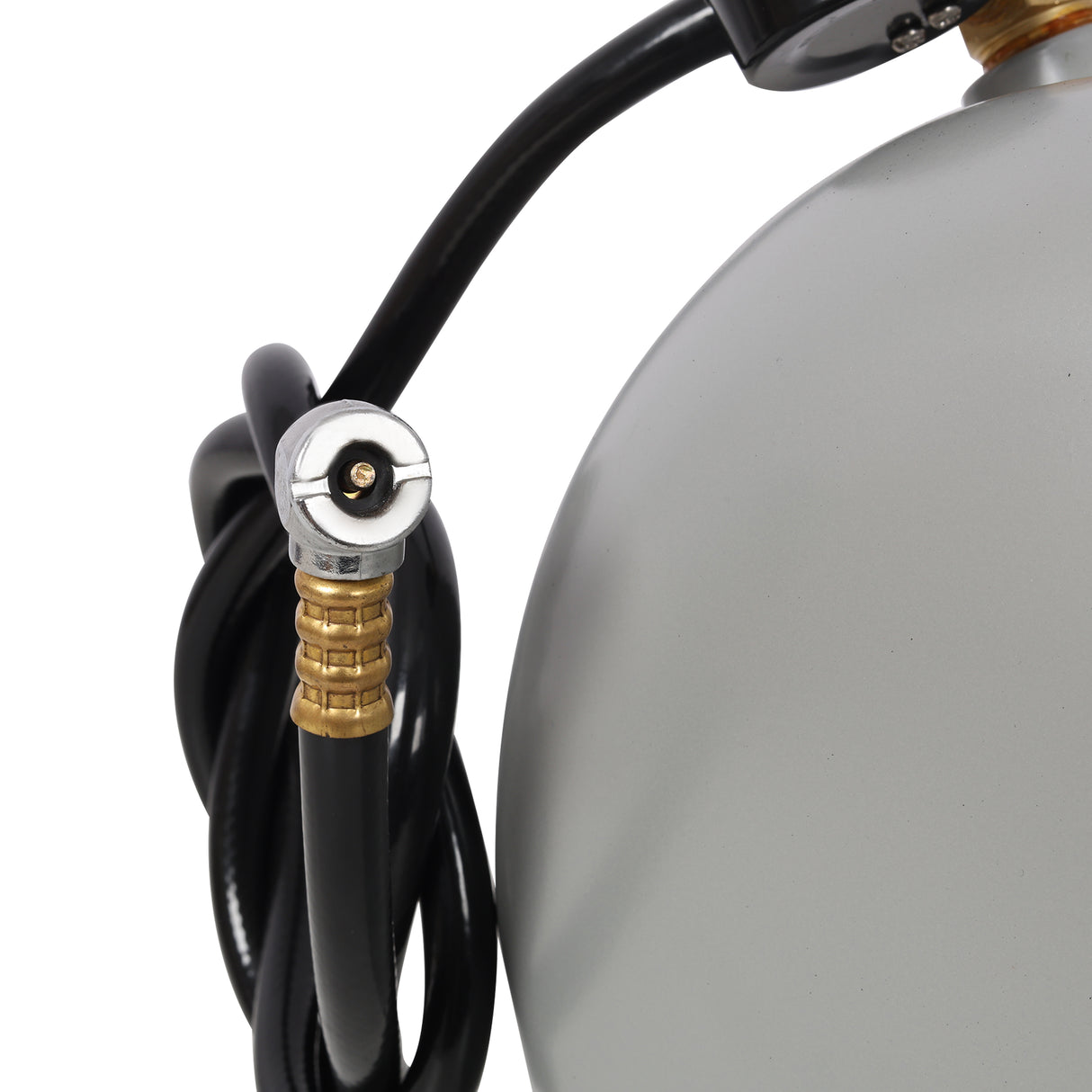 Portable 5 Gallon Aluminum Air Tank with Pressure Gauge and Hose