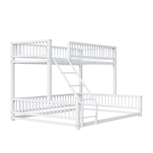 Bunk Bed With Ladder And Safety Guardrails