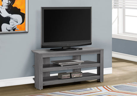 TV Stand, Console, Media Entertainment Center, 3 Storage Shelves - Best Buy Furniture