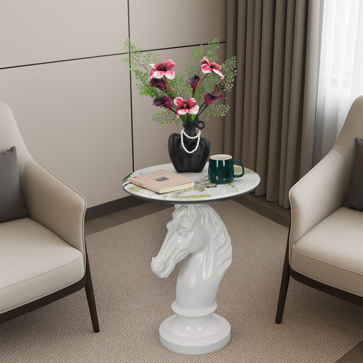 Horse Head Accent Table