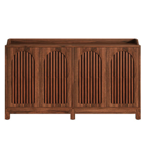 Sideboard Buffet Cabinet With 4 Doors & Shelves