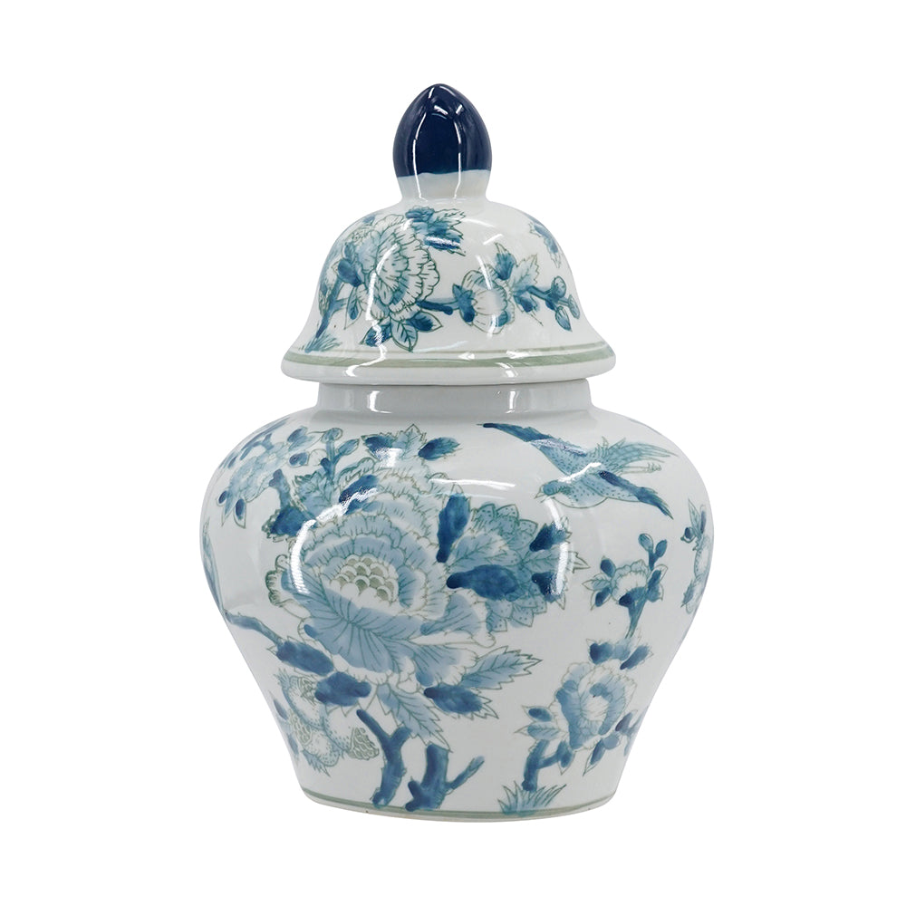 7.9x6.3x13" Porcelain Ginger Jar