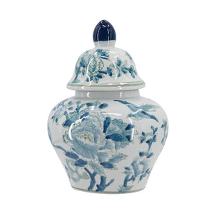 7.9x6.3x13" Porcelain Ginger Jar