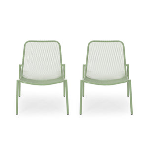 Outdoor Iron Chair With Mesh Design - Best Buy Furniture