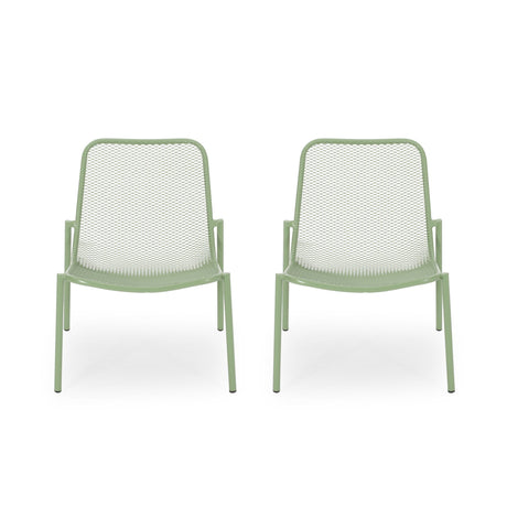 Outdoor Iron Chair With Mesh Design - Best Buy Furniture