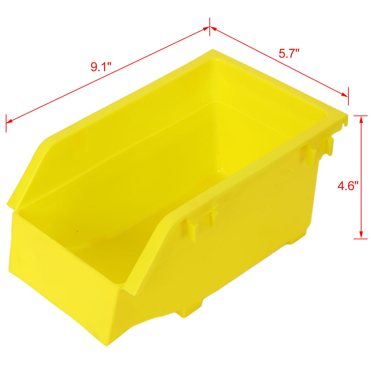 90 Parts Bin Shelving Storage Organizer With Locking Wheels For Shop Garage And Home - Black / Yellow