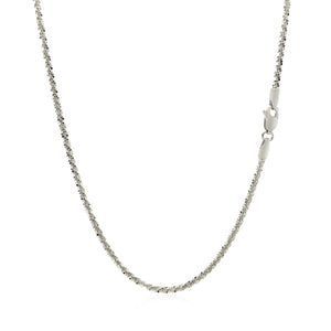 14k White Gold Sparkle Chain 1.5mm