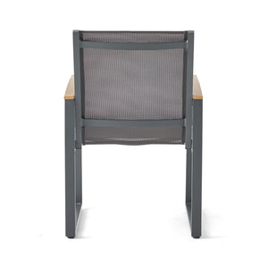 Aresha - Metal Outdoor Dining Armchair (Set of 2) - Gray