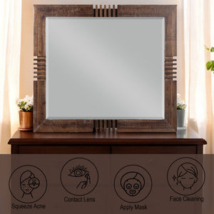 Andria - Reclaimed Mirror - Oak - Best Buy Furniture