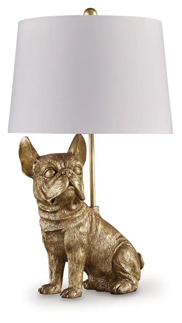 Wadeland - Poly Table Lamp - Gold Finish - Best Buy Furniture