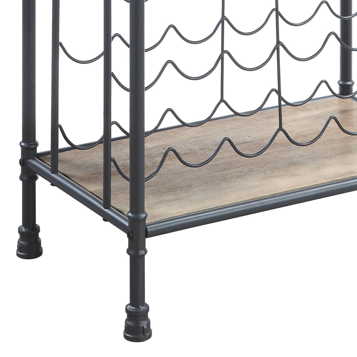 Brantley - Wine Rack - Gray / Oak - Best Buy Furniture