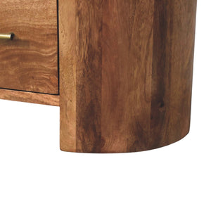 Solid Wood Valencia Sculpted Bedside