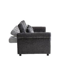 Loveseat Sofa Bed, Pull - Out Couch Sleeper & 2 Pillows
