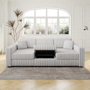 106.3" U-Shaped 6-Person Sofa with Ottoman