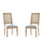 French Country Dining Chair With Rectangular Cane Backrest And Smooth Upholstered Seating - Best Buy Furniture