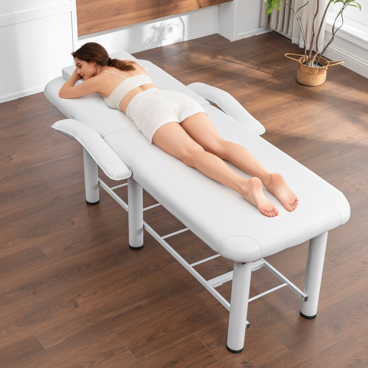 Professional Beauty Bed with Removable Headrest