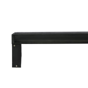Black Acacia Wood Chaise Lounge