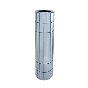29.92" Tall Floor Vase Mirrored