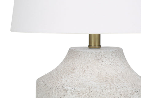 Lighting, Modern Table Lamp, Concrete - Cream - Best Buy Furniture