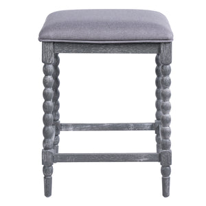 26" Counter Stools - Set of 2 with Upholstered Seat