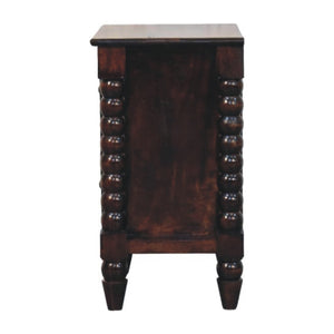 Solid Wood Spindle Duo Bedside
