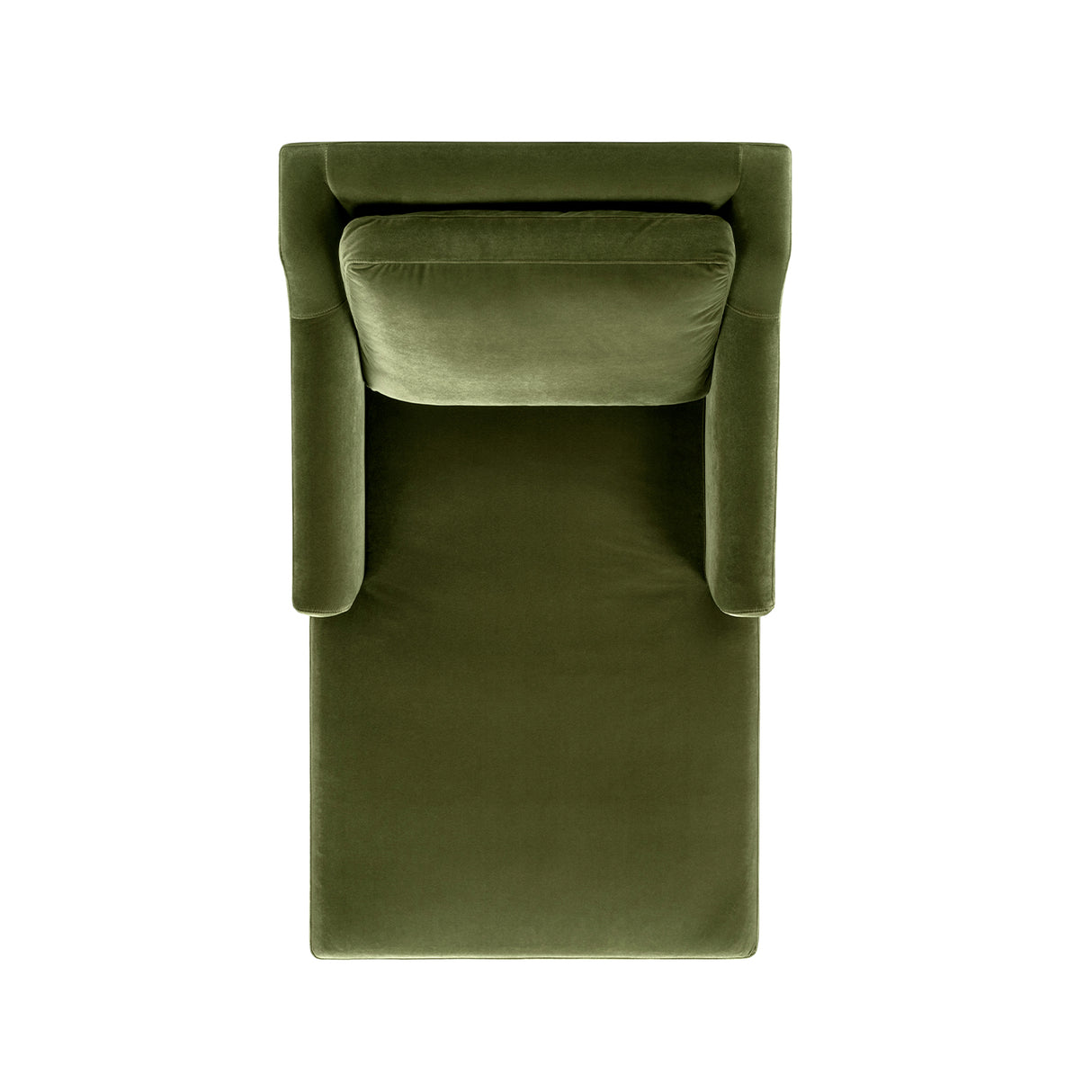 Josephine 60" Upholstered Chaise Lounge in Olive