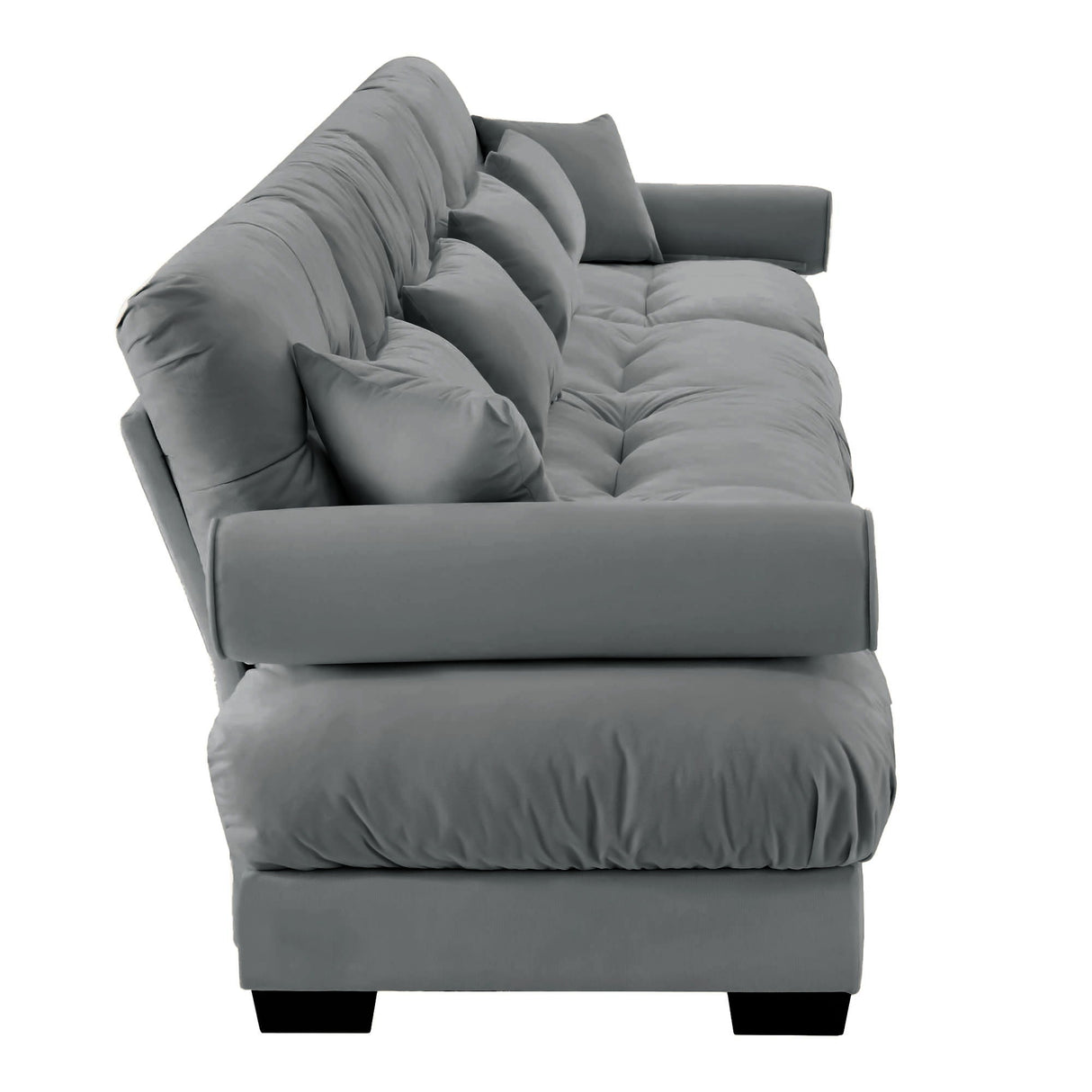 Super Comfort Oversized Modular Sectional Sofa, Deep Seat Convertible L Shaped Couch