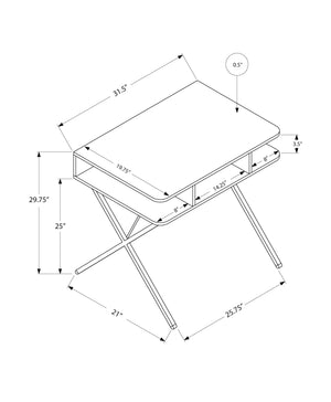 Computer Desk For Home Office, Laptop, Storage Shelves, Modern Convenient Design - White - Best Buy Furniture