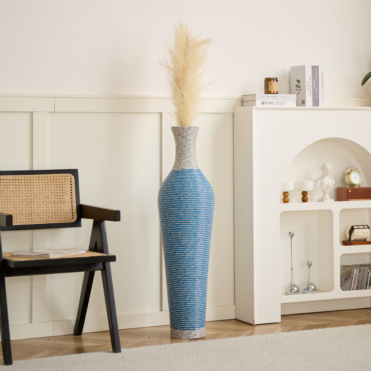 Classic And Neat Floor Vase, High Independent Flower Stand (Set of 3)