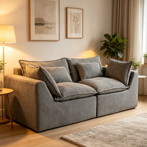 74.8" Width Cloud Couch Oversized Modular Sectional Sofa