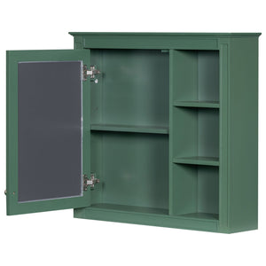 Bathroom Vanity With Medicine Cabinet, Royal Mirror Cabinet, Modern Bathroom Storage Cabinet With 2 Soft Closing Doors And 4 Drawers