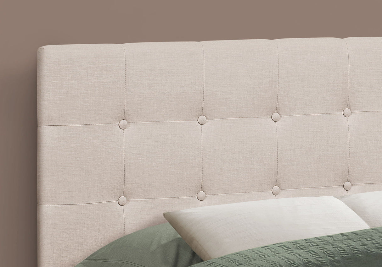 Full Size, Bed Headboard Only Upholstered, Transitional - Beige - Best Buy Furniture