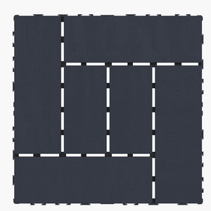 Patio Diy Module Interlocking Decking Tiles Floor, Outdoor And Indoor, Easy And Quick Installation