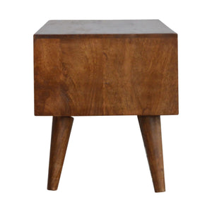 Prism Sliding Media Unit - Chestnut
