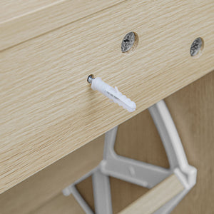 Modern Rattan 3 Door Shoe Rack Cabinet For Entryway