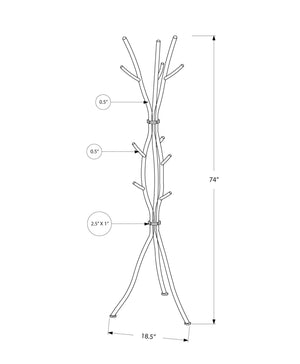 Coat Rack, Hall Tree, Free Standing, 11 Hooks, Entryway, Contemporary & Modern - Best Buy Furniture