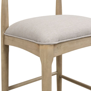 Bar Stool in Pebble Fabric (Set of 2)
