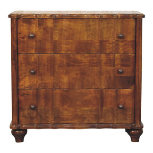 Solid Wood Lume 3 Drawer Chest
