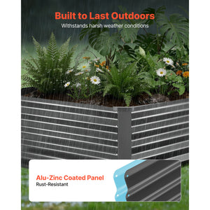 2 Pack Galvanized Raised Garden Beds
