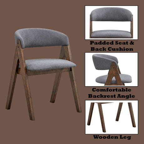 Keiki - Side Chair (Set of 2) - Gray - Best Buy Furniture