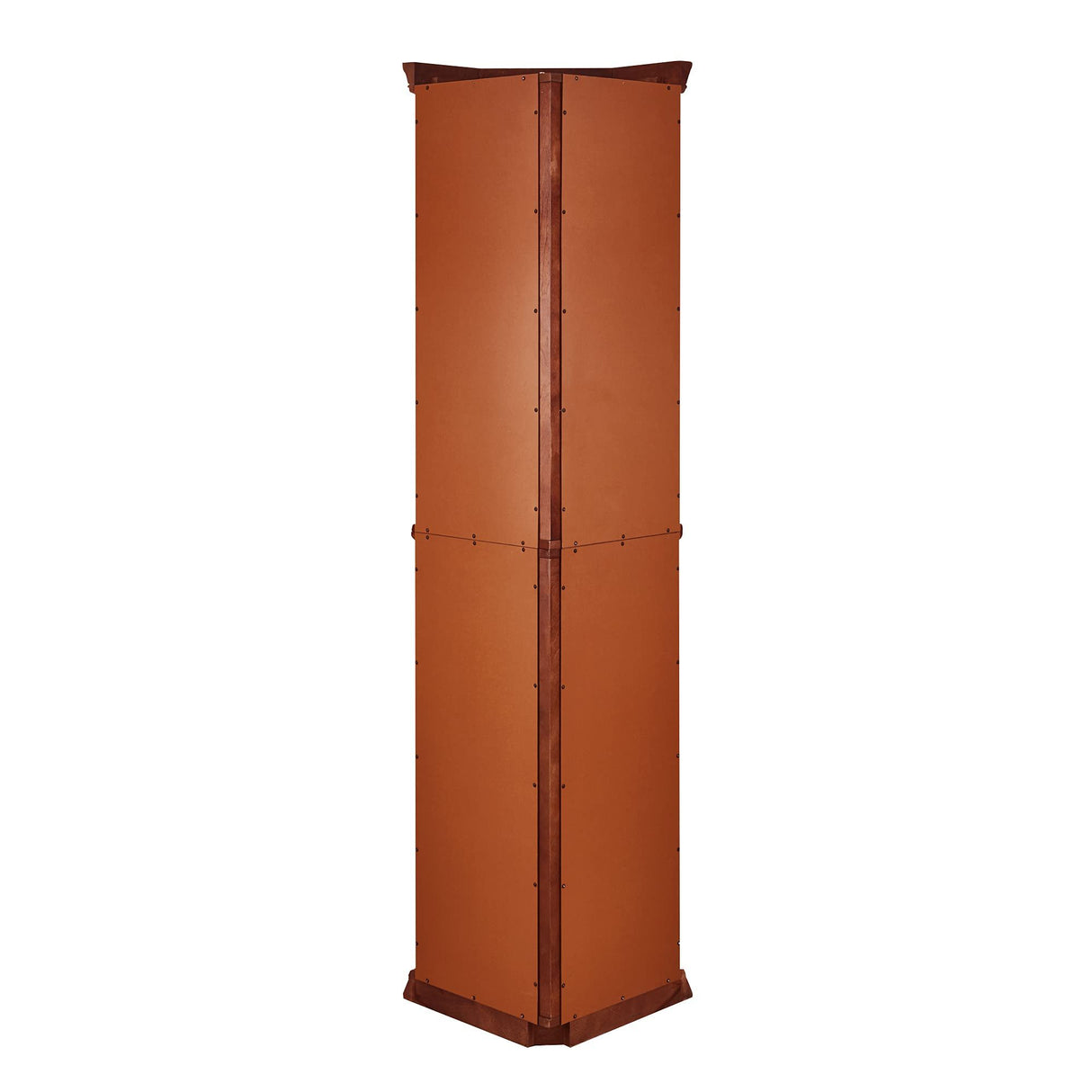 Corner Curio Cabinet With Lights, Adjustable Tempered Glass Shelves, Mirrored Back, Display Cabinet (E26 Light Bulb Not Included)