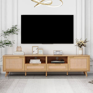 TV Stand Media Console With Cable Management